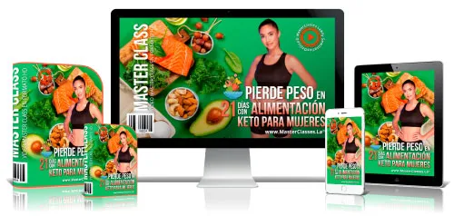 Portada del curso PIERDE PESO EN 21 DÍAS CON ALIMENTACIÓN KETO PARA MUJERES