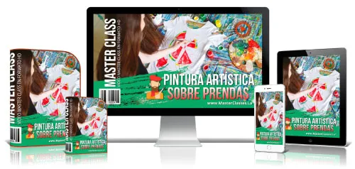 Portada del curso PINTURA ARTÍSTICA SOBRE PRENDAS
