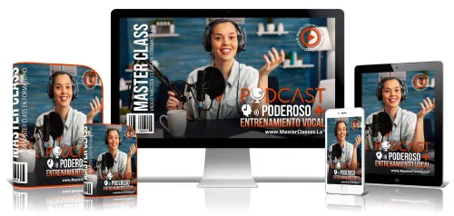 Portada del curso PODCAST PODEROSO + ENTRENAMIENTO VOCAL