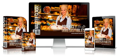 Portada del curso POSTRES IRRESISTIBLES