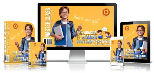 Portada del curso PREPARACIÓN EN EXAMEN FIRST STEP PARA NIÑOS