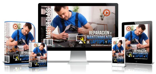 Portada del curso REPARACIÓN Y MANTENIMIENTO DE LAPTOPS Y PC