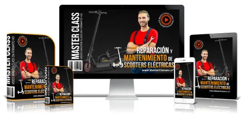 Portada del curso REPARACIÓN Y MANTENIMIENTO DE SCOOTERS ELÉCTRICAS