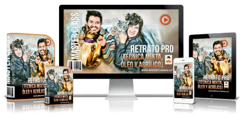 Portada del curso RETRATO PRO (TÉCNICA MIXTA ÓLEO Y ACRÍLICO)