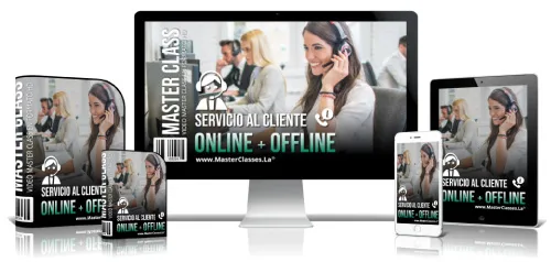 Portada del curso SERVICIO AL CLIENTE ONLINE + OFFLINE