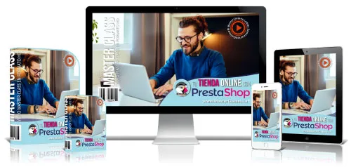 Portada del curso TU TIENDA ONLINE CON PRESTASHOP