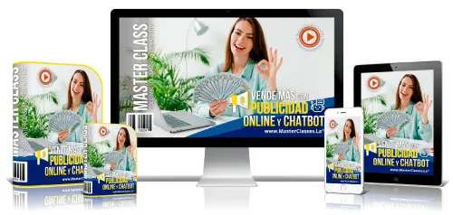 Portada del curso VENDE MÁS CON PUBLICIDAD ONLINE Y CHATBOTS