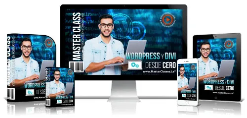 Portada del curso WORDPRESS Y DIVI DESDE CERO