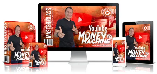 Portada del curso YOUTUBE MONEY MACHINE