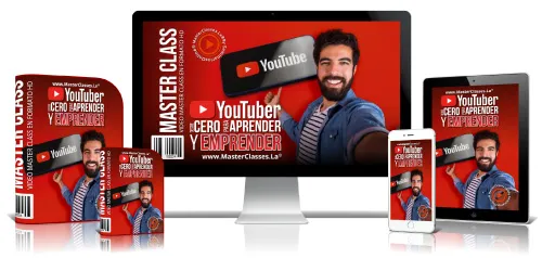 Portada del curso YOUTUBER DESDE CERO PARA APRENDER Y EMPRENDER